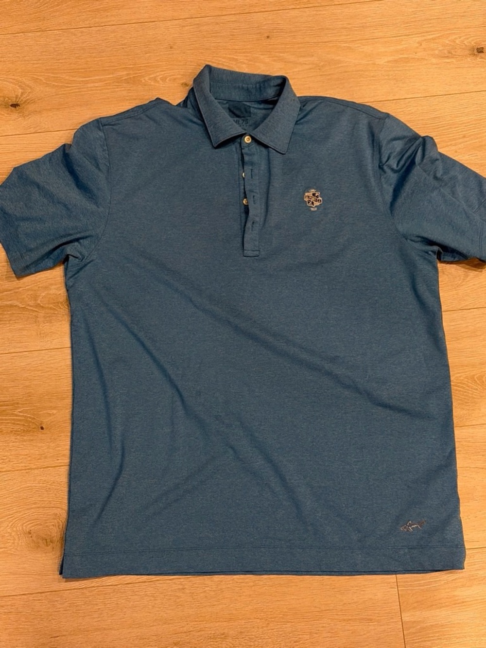 Polo by Ralph Lauren Heathered Navy Blue Short-Sleeve Polo